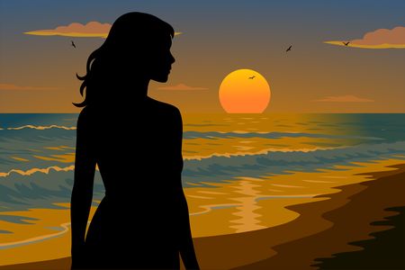 Silhouette at Sunset — 64-piece jigsaw puzzle