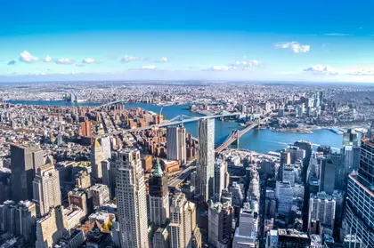 Skyline Over Cityscape — 200-piece jigsaw puzzle