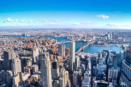 Skyline Over Cityscape — 200-piece jigsaw puzzle