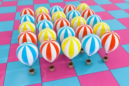 Colorful Balloon Parade — 400-piece jigsaw puzzle