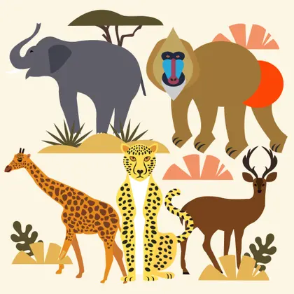 Wildlife Collage — 300-piece jigsaw puzzle