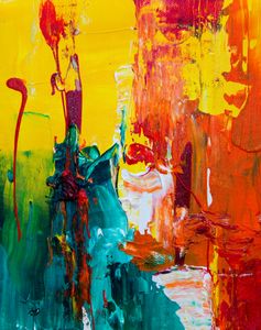 Vibrant Abstract Symphony — 100-piece jigsaw puzzle