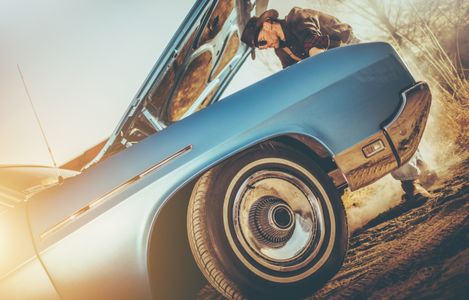 Retro Roadside Repair — 200-piece jigsaw puzzle