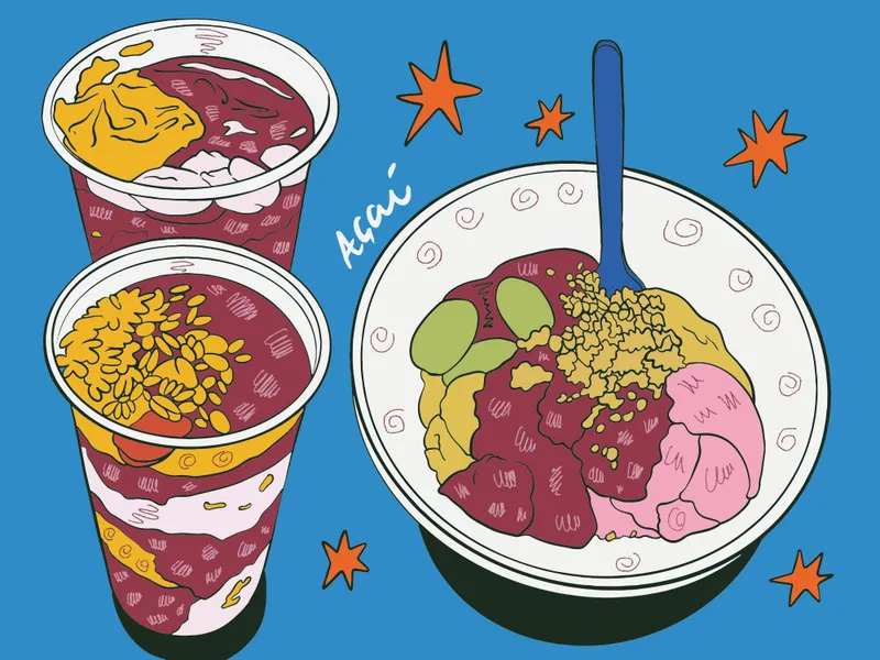 Farverig açai-delikatesse — puslespil med 200 brikker