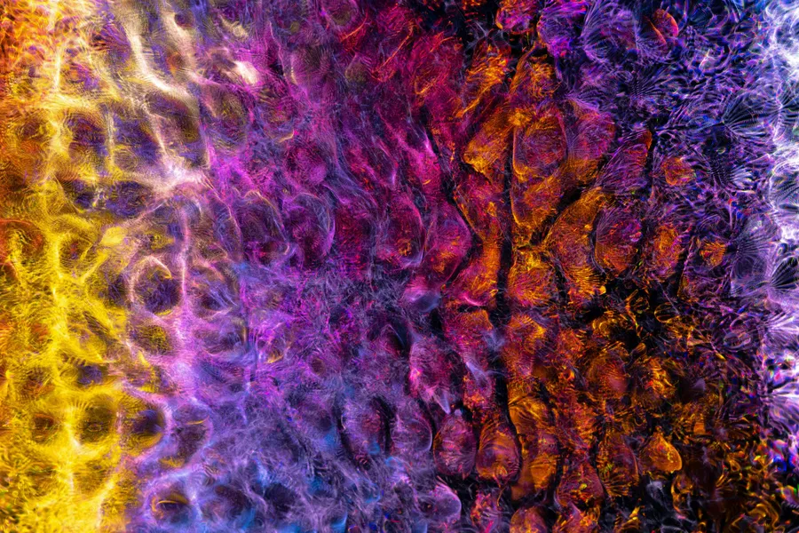 Vibrant Abstract Waves — 64-piece jigsaw puzzle