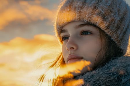 Winter's Golden Glow — 200-piece jigsaw puzzle