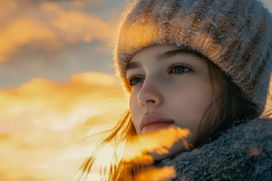 Winter's Golden Glow — 200-piece jigsaw puzzle