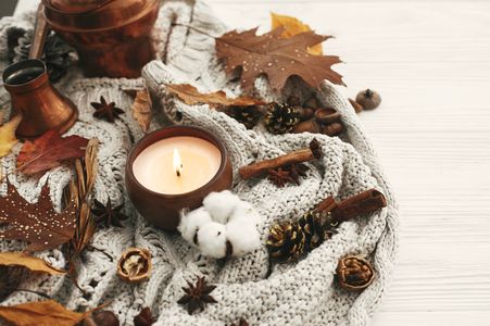 Cozy Autumn Ambience — 64-piece jigsaw puzzle