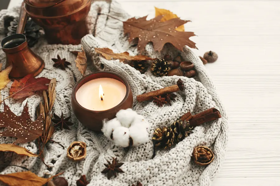 Cozy Autumn Ambience — 64-piece jigsaw puzzle
