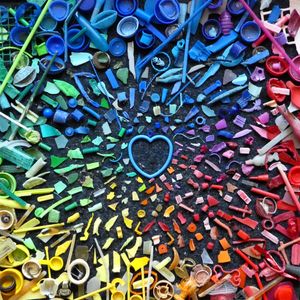 Circular Rainbow Collage — 200-piece jigsaw puzzle