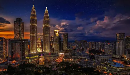 Kuala Lumpur naturskønne — puslespil med 200 brikker