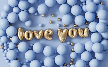 Love in Gold Letters — 400-piece jigsaw puzzle