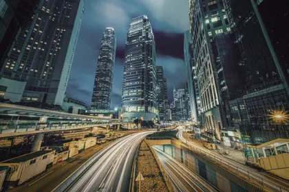 City Lights at Night — 100-piece jigsaw puzzle