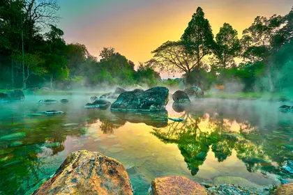 Misty Sunrise Reflections — 150-piece jigsaw puzzle