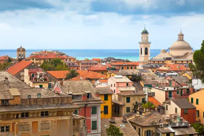 Mediterranean Coastal Town — 200-piece jigsaw puzzle