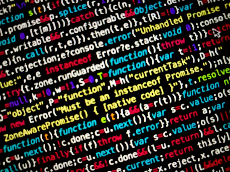 Vibrant Code Chaos — 200-piece jigsaw puzzle