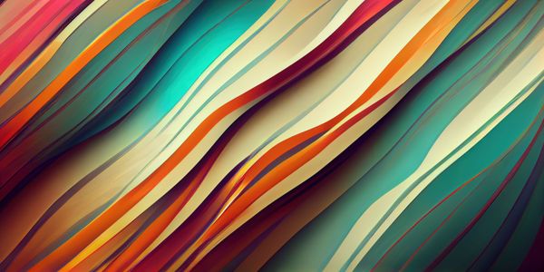 Vibrant Wavy Stripes — 100-piece jigsaw puzzle