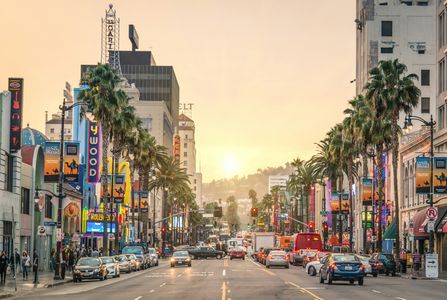 Sunset Over Hollywood Boulevard — 100-piece jigsaw puzzle