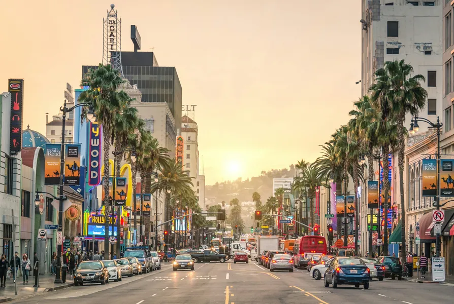 Sunset Over Hollywood Boulevard — 100-piece jigsaw puzzle