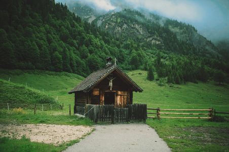 Serene Mountain Chapel — 300-piece jigsaw puzzle