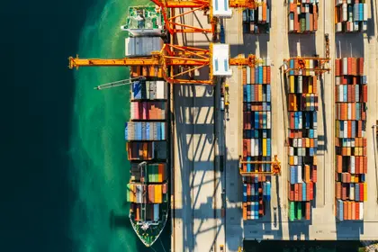 Harbor Aerial View — 300-piece jigsaw puzzle