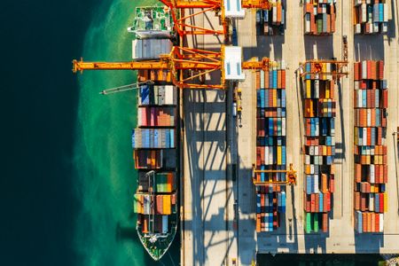Harbor Aerial View — 300-piece jigsaw puzzle