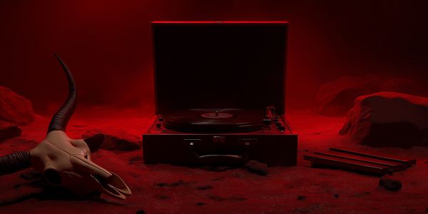 Haunting Melody in Red — 300-piece jigsaw puzzle