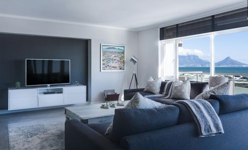 Contemporary Coastal Living Room — 300-piece jigsaw puzzle