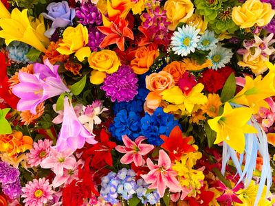 Vibrant Floral Symphony — 100-piece jigsaw puzzle