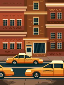 City Taxis in Motion — 150-piece jigsaw puzzle