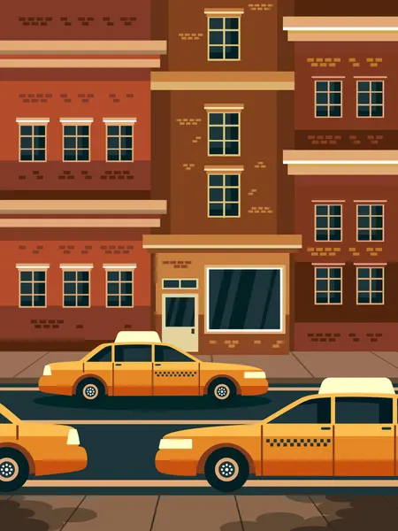 City Taxis in Motion — 150-piece jigsaw puzzle