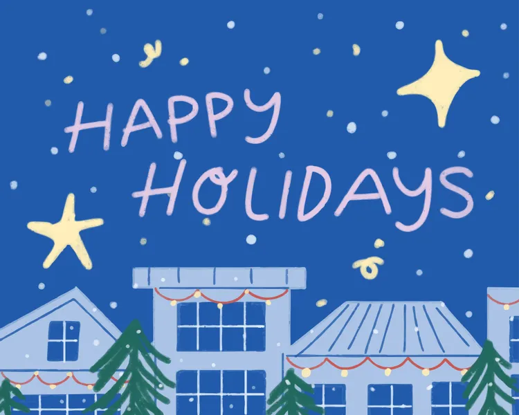 Festive Holiday Scene — 100-piece jigsaw puzzle