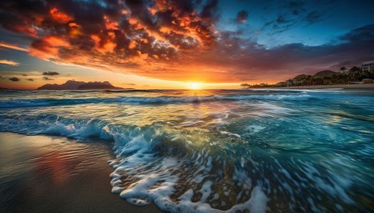 Sunset Over Ocean — 300-piece jigsaw puzzle