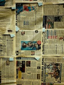 Vintage Newspaper Spread — 150-piece jigsaw puzzle