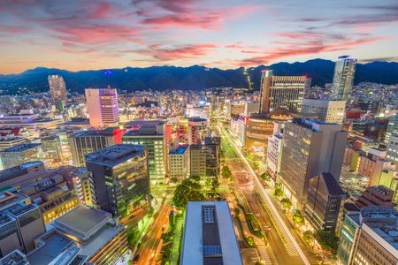 Vibrant Cityscape at Dusk — 300-piece jigsaw puzzle