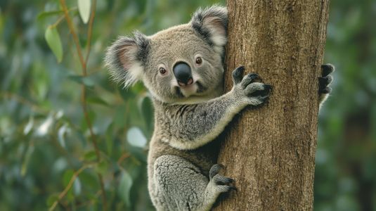 Curious Koala Climbing — 100-piece jigsaw puzzle