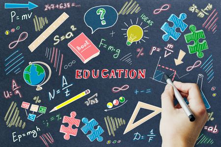 Chalkboard Education Concepts — 100-piece jigsaw puzzle