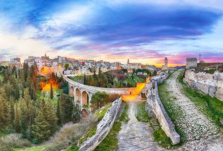 Sunset Over Ancient City — 150-piece jigsaw puzzle