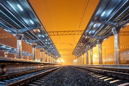 Illuminated Train Station — 100-piece jigsaw puzzle