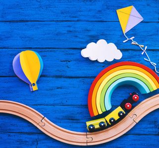 Playful Rainbow Journey — 150-piece jigsaw puzzle