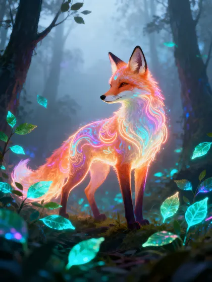 Enchanted Fox Light — 150-piece jigsaw puzzle