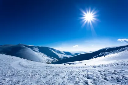 Bright Winter Mountainscape — 300-piece jigsaw puzzle