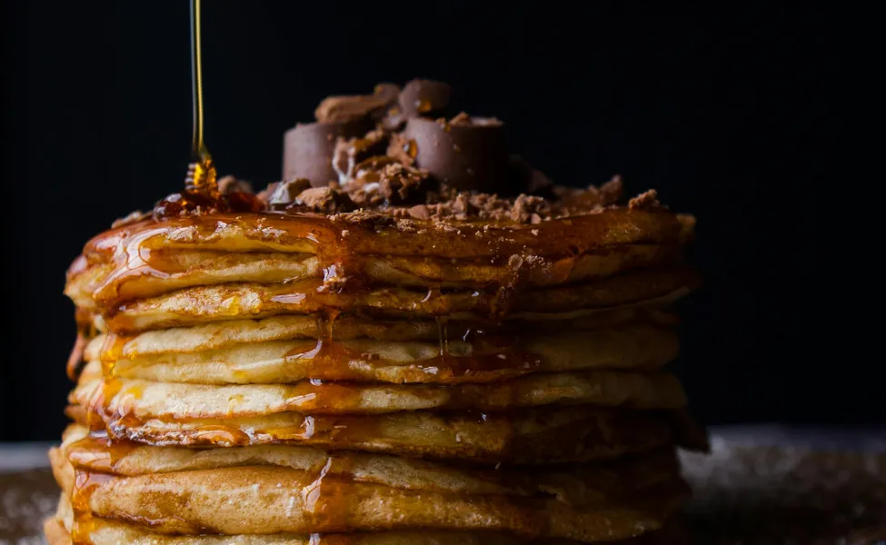 Torre de panquecas doces — quebra-cabeça de 100 peças