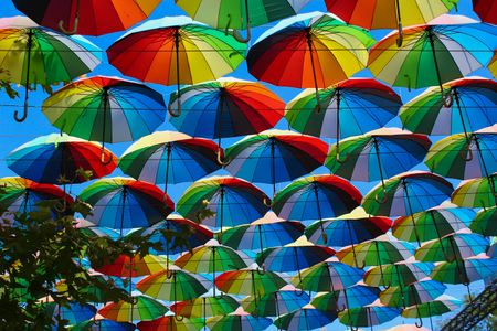 Vibrant Umbrella Canopy — 400-piece jigsaw puzzle