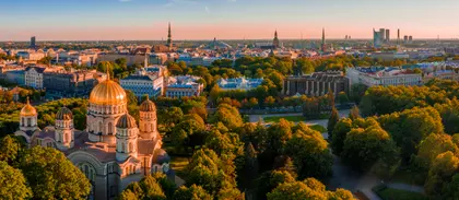 Sunset Over Riga — 200-piece jigsaw puzzle