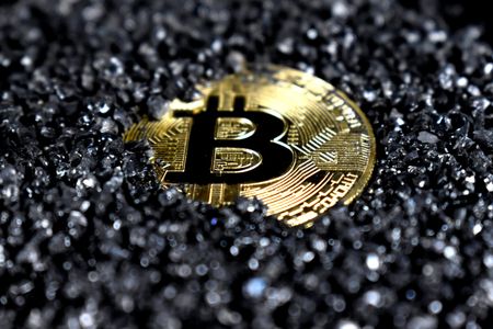 Bitcoin Amidst Crystals — 100-piece jigsaw puzzle