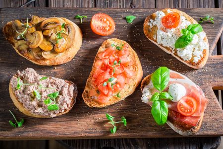 Gourmet Bruschetta Assortment — 500-piece jigsaw puzzle