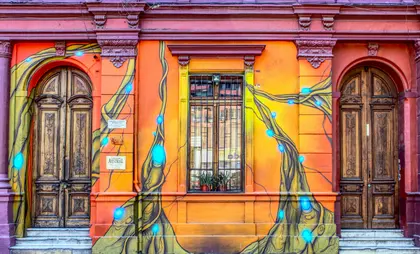 Vibrant Street Mural — 150-piece jigsaw puzzle