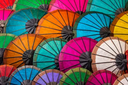 Colorful Parasol Pattern — 300-piece jigsaw puzzle