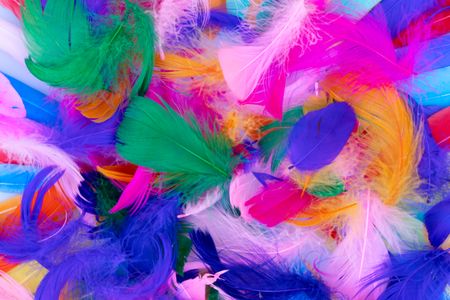 Vibrant Feather Cascade — 200-piece jigsaw puzzle